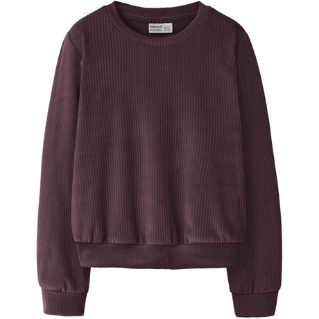 Name It Catawba Grape Nkfveloa Ls Velvet Short Top
