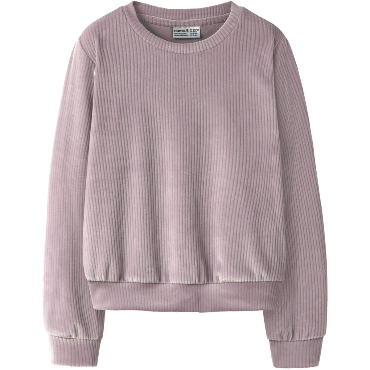 Name It Mauve Shadows Nkfveloa Ls Velvet Short Top