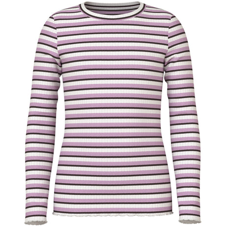 Name It Full Blooming Pink Nkfvemma Glitter Ls Slim Top