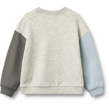 Wheat Light Melange Grey Sweatshirt L/S Lennon Badge
