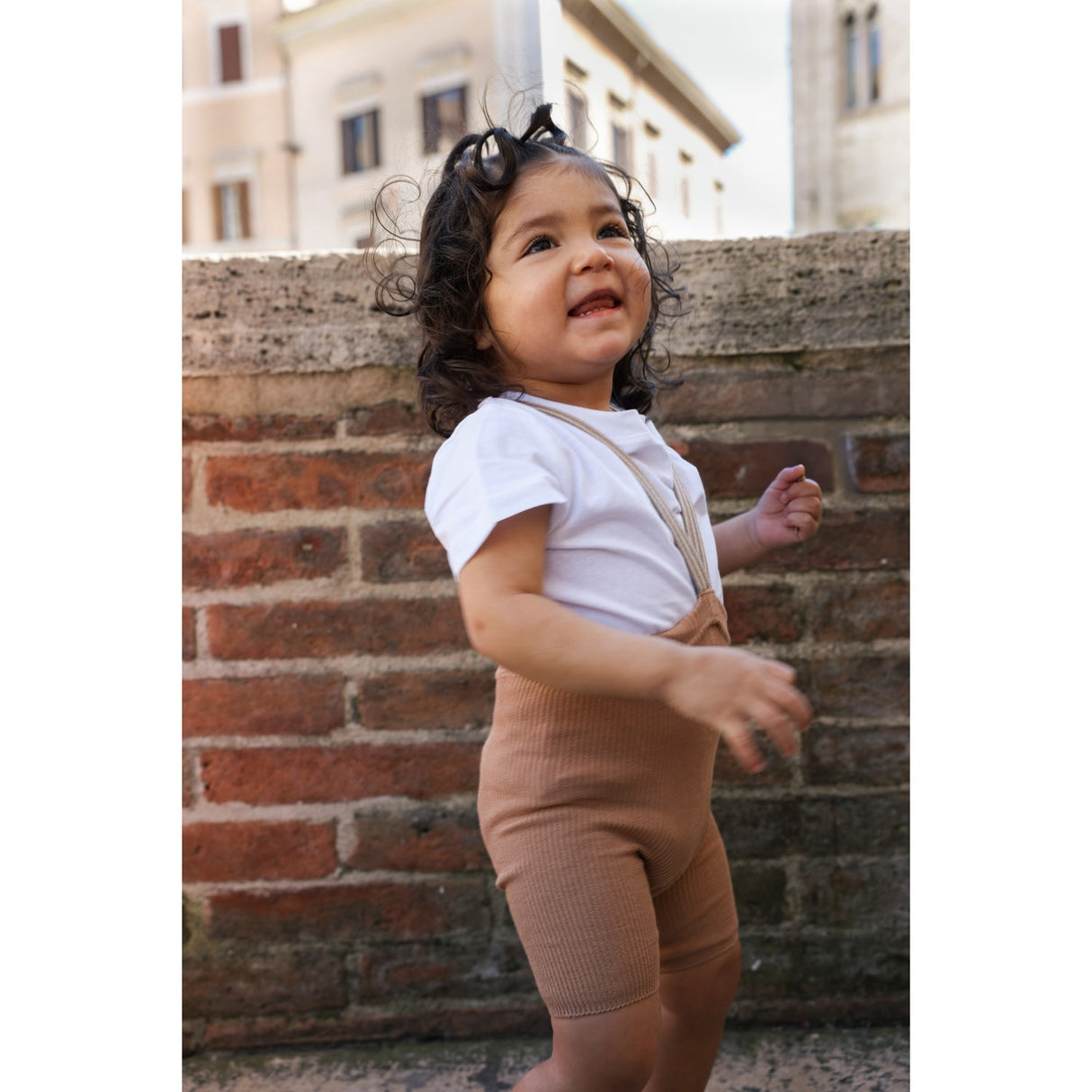Silly Silas Shorty Light Brown Striped