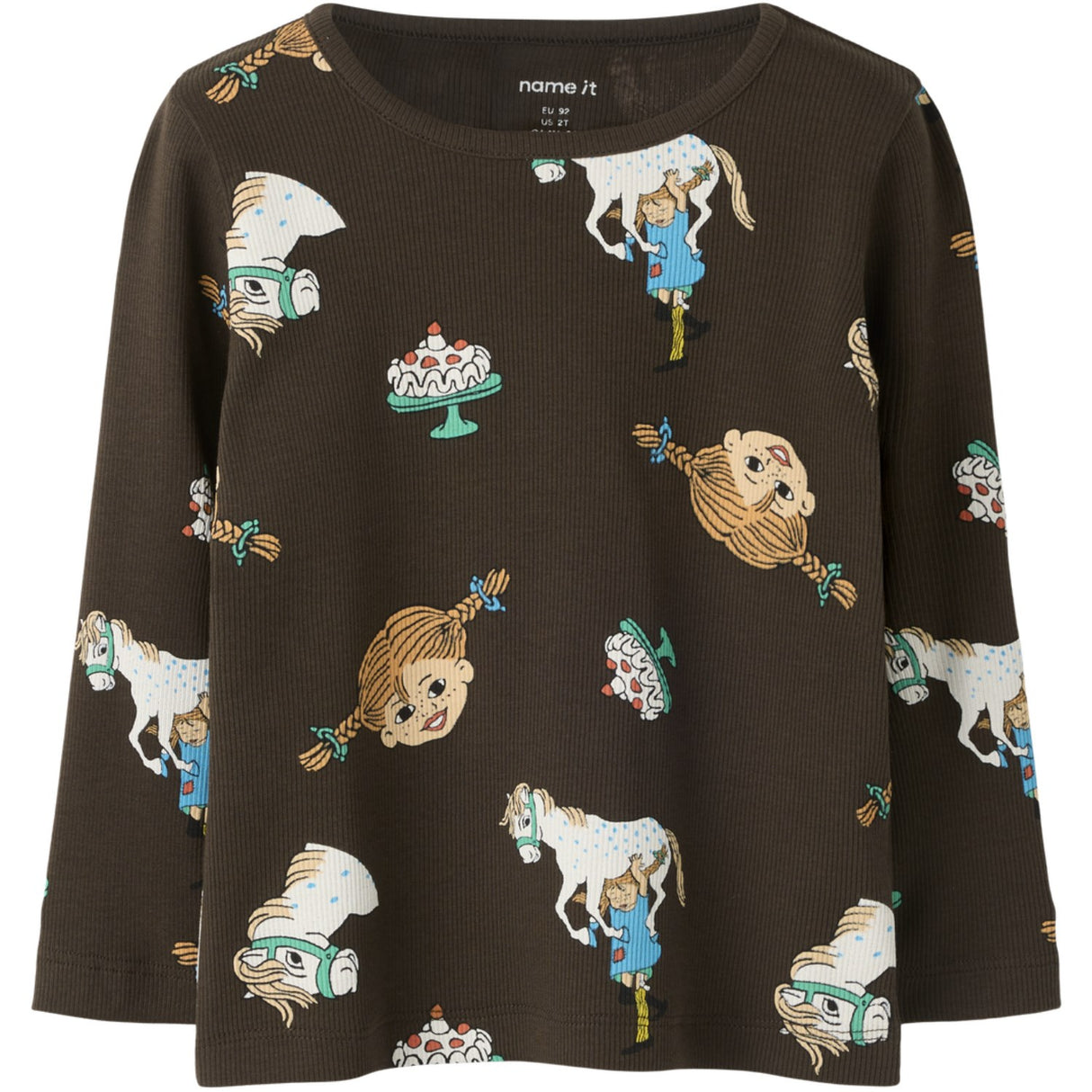 Name It Delicioso Nmfsoca Pippi Ls Top Lnoos Sky