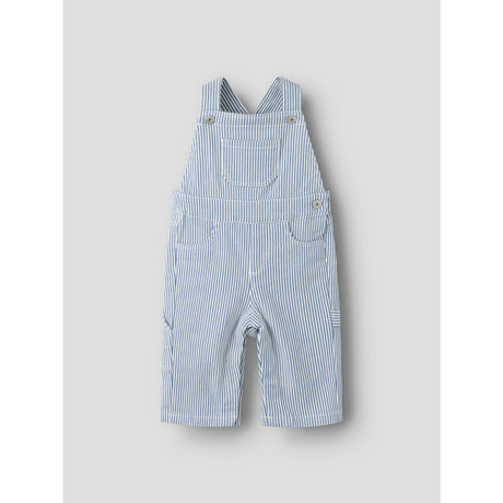 Name It White Moonlight Blue Nbnnola Loose Stripe Overall 2299-Yf