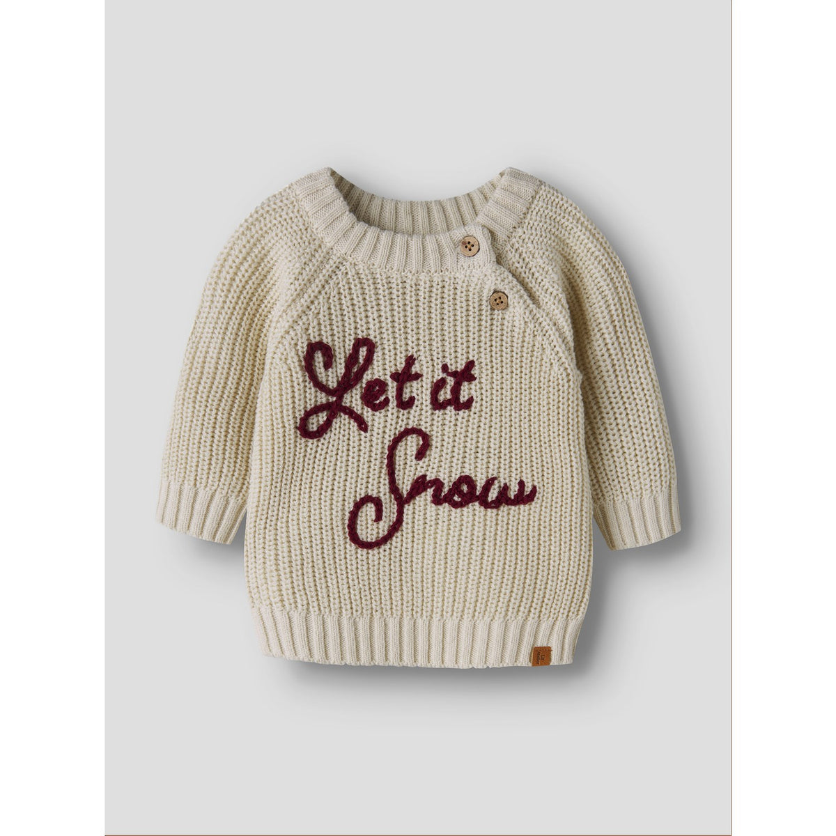 Lil'Atelier Turtledove Let It Snow Nbnemlen Mio Ls Knit Lil