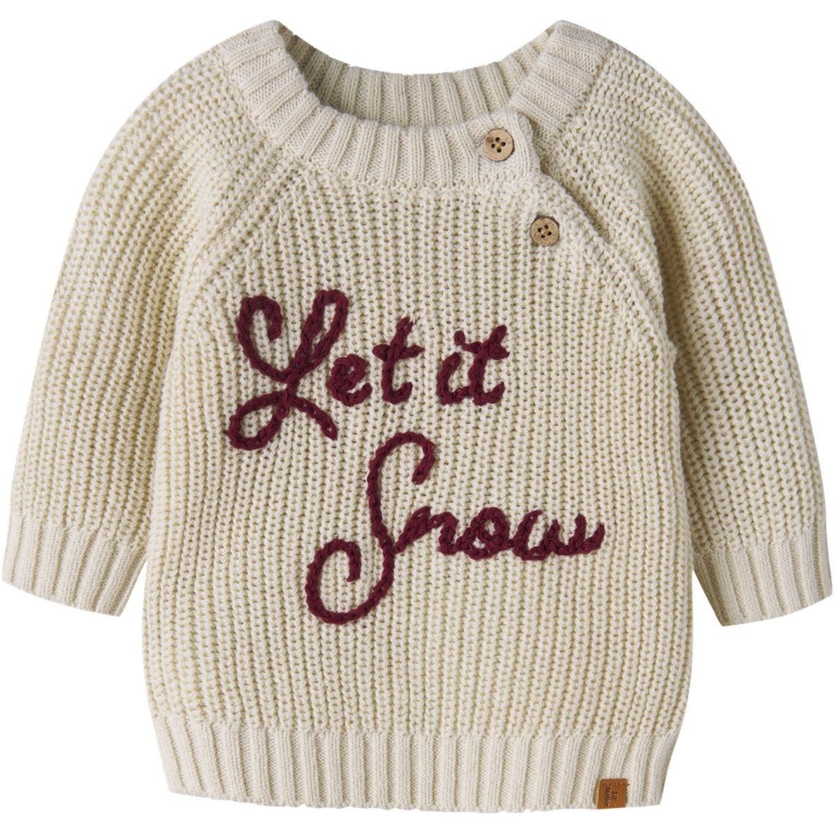 Lil'Atelier Turtledove Let It Snow Nbnemlen Mio Ls Knit Lil