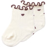 Lil'Atelier Turtledove Rose Taupe Hearts Nbfrosita 2 Pack Socks Lil