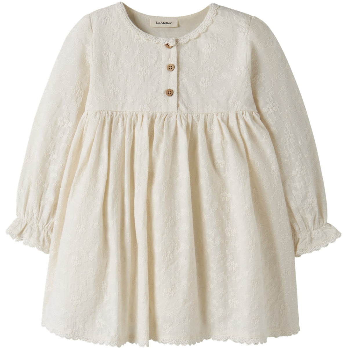 Lil'Atelier Turtledove Nmfrenna Ls Loose Dress Lil