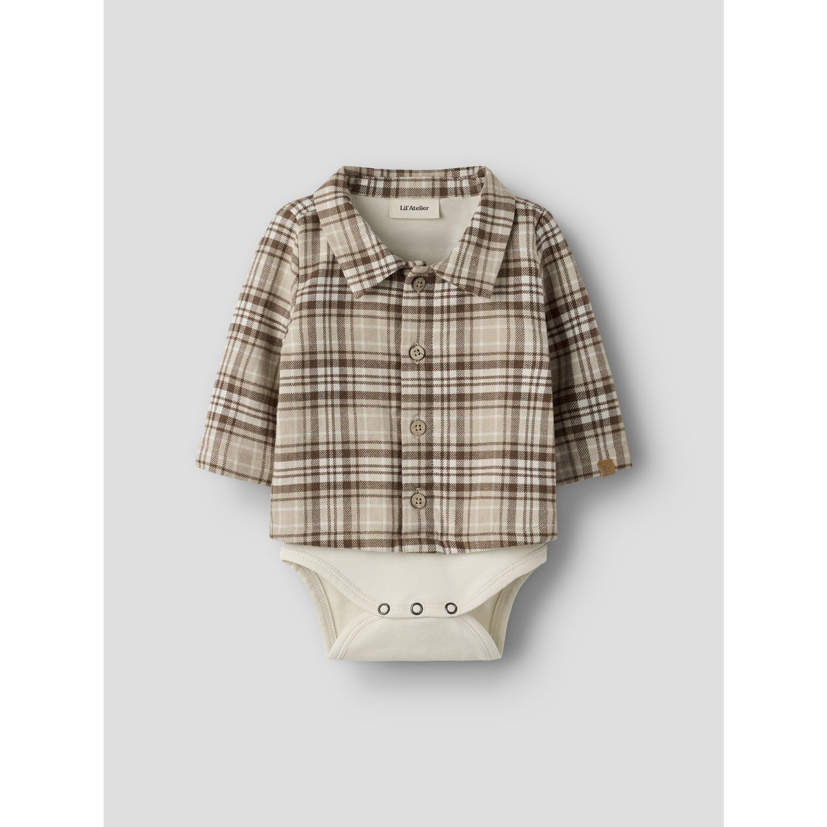 Lil'Atelier White Pepper Nbmrenrik Ls Loose Body Shirt Lil