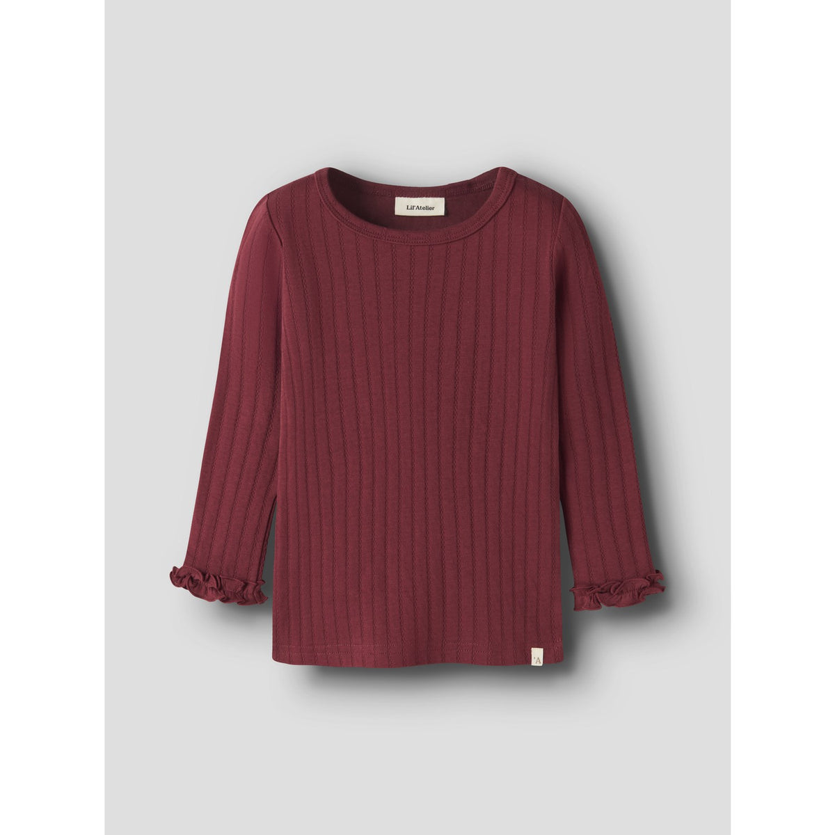 Lil'Atelier Biking Red Nmfriver Ls Slim Top Lil