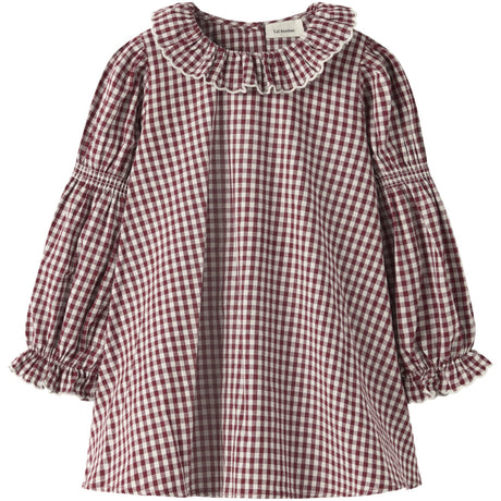 Lil'Atelier Biking Red Nmfroanne Ls Loose Dress Lil