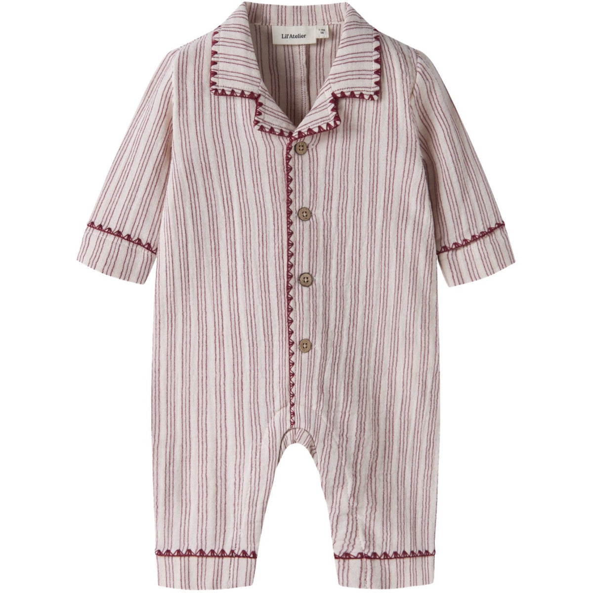 Lil'Atelier Turtledove Biking Red Nbnsage Nun Loose Night Suit Lil