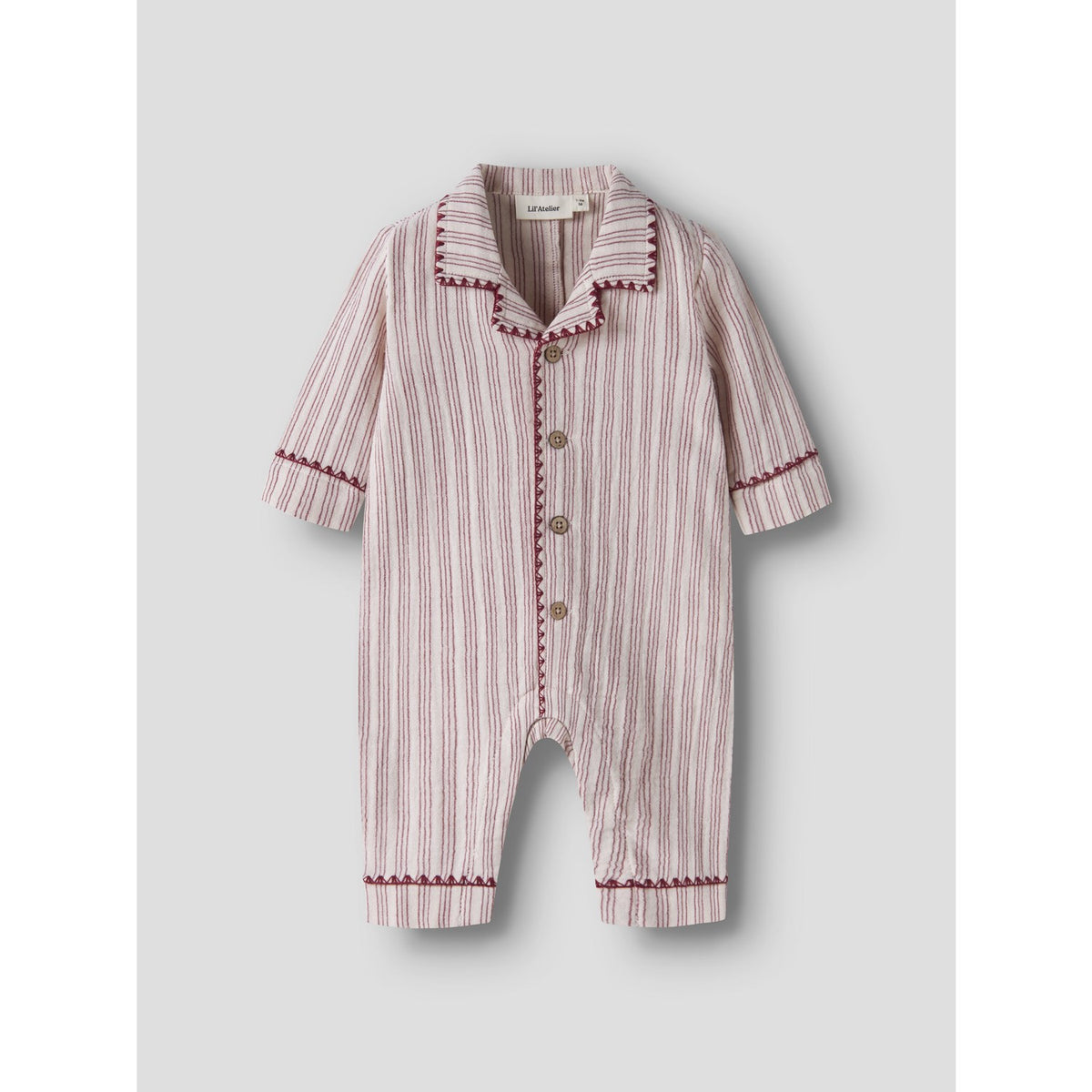Lil'Atelier Turtledove Biking Red Nbnsage Nun Loose Night Suit Lil