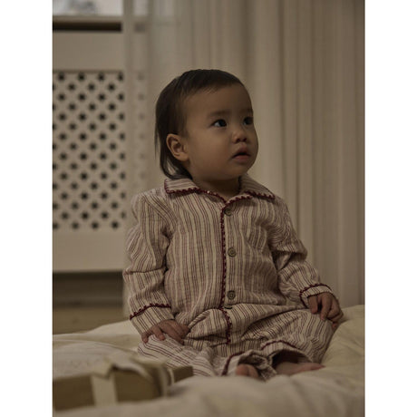 Lil'Atelier Turtledove Biking Red Nbnsage Nun Loose Night Suit Lil