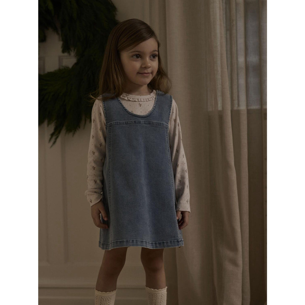 Lil'Atelier Medium Blue Denim Nmfdevas Dnm Spencer Dress 6005-Es Lil
