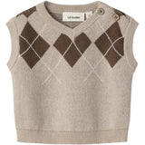 Lil'Atelier White Pepper Nbmronan Knit Vest Lil