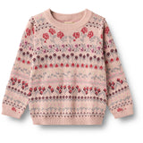 Wheat Dim Rose Jacquard Pullover Mikmak