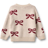 Wheat Eggshell Jacquard Pullover Bow