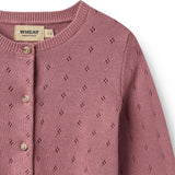 Wheat Warm Lilac Knit Cardigan Maia