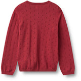 Wheat Red Cherry Knit Cardigan Maia