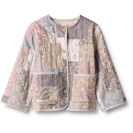 Wheat Patchwork Flowers Quilt Jacket Ima