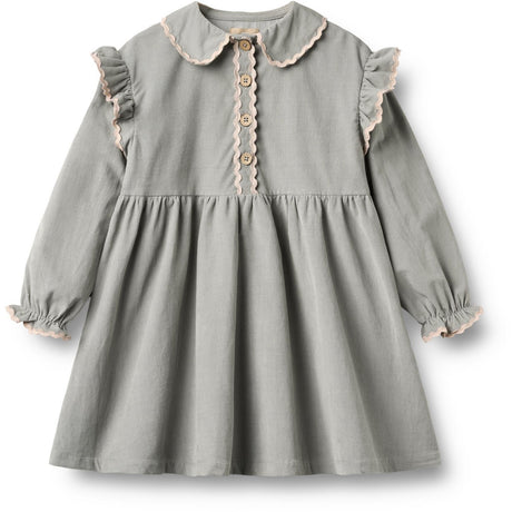 Wheat Slightly Blue Dress L/S Alissa