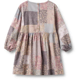 Wheat Patchwork Flowers Dress L/S Herdis