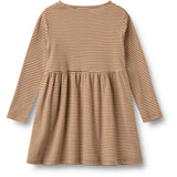 Wheat Warm Hazel Stripe Jersey Dress L/S Embroidery Sessa