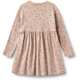 Wheat Grey Cloud Flowers Jersey Dress L/S Emmy