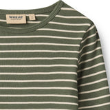 Wheat Dark Green Stripe Blouse Stig
