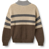 Wheat Dry Wood Half Zip Jumper L/S Simo