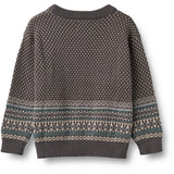 Wheat Dark Charcoal Jacquard Pullover Julius