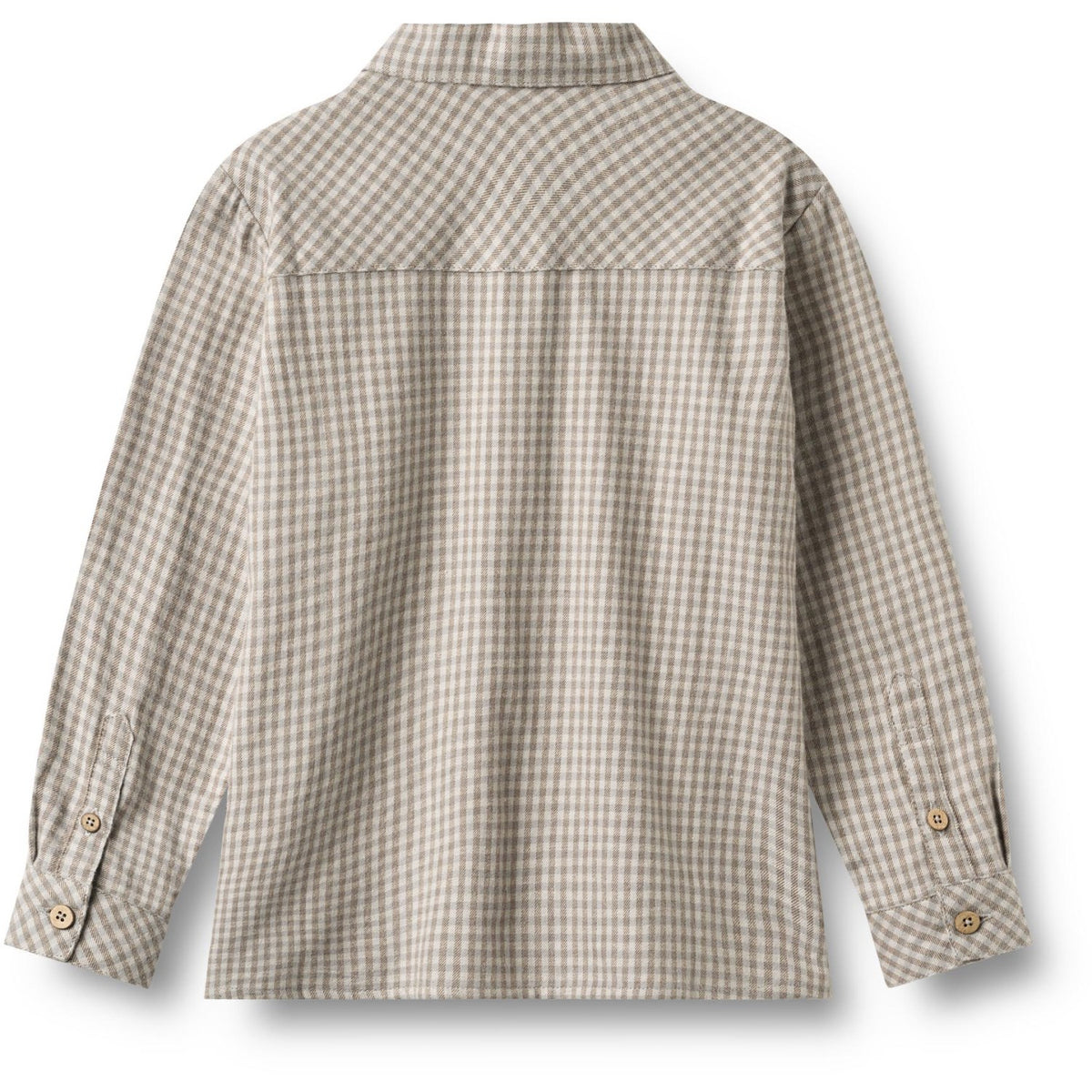 Wheat Greybrown Check Shirt L/S Oscar