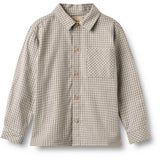 Wheat Greybrown Check Shirt L/S Oscar