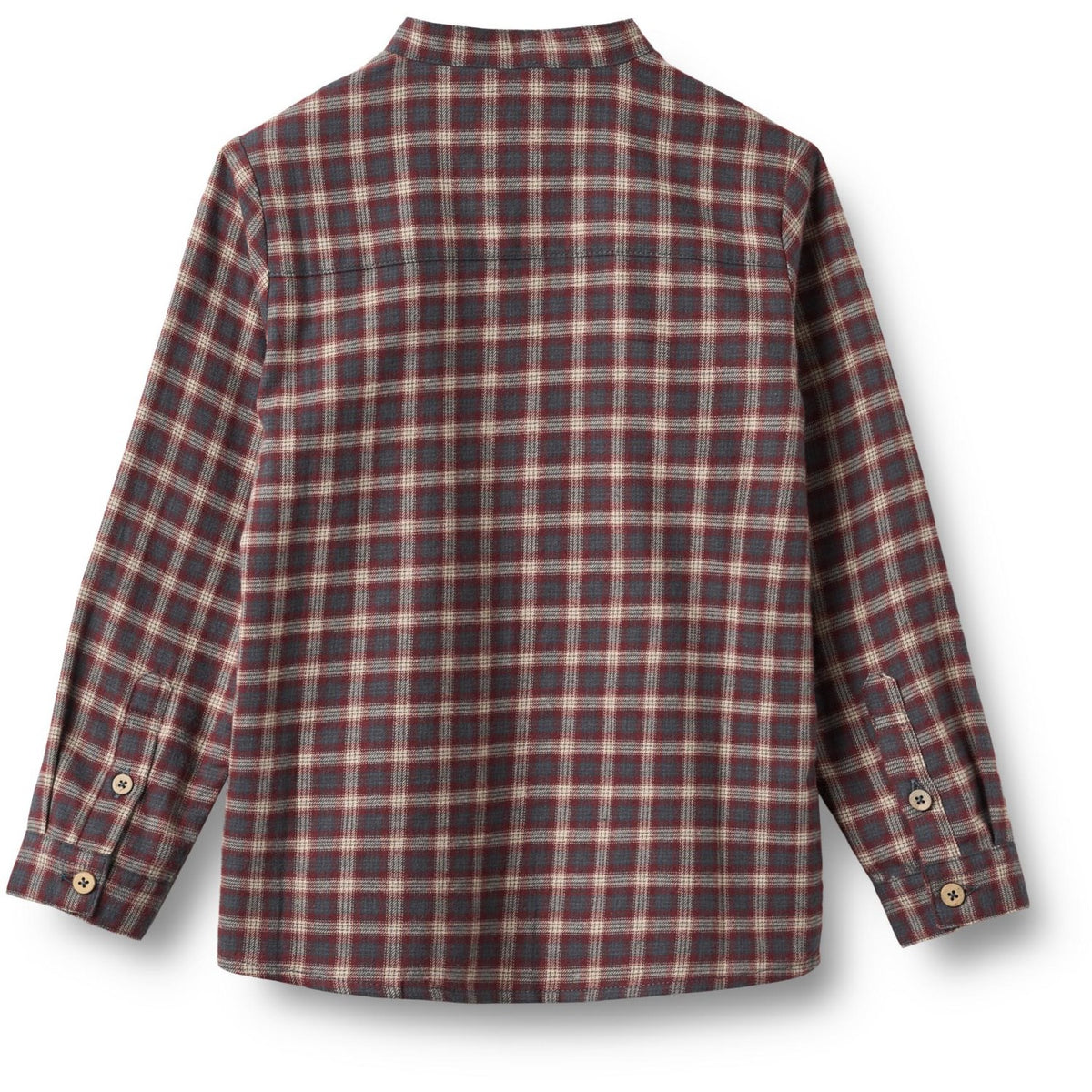 Wheat Blue Holiday Check Shirt L/S Willum