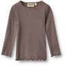Wheat Plum Truffle Rib Blouse Reese