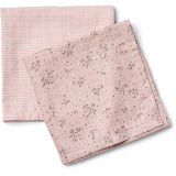 Wheat Soft Lilac Flowers 2 Pk Muslin Kaya