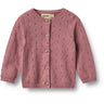 Wheat Warm Lilac Knit Cardigan Maia