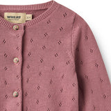 Wheat Warm Lilac Knit Cardigan Maia