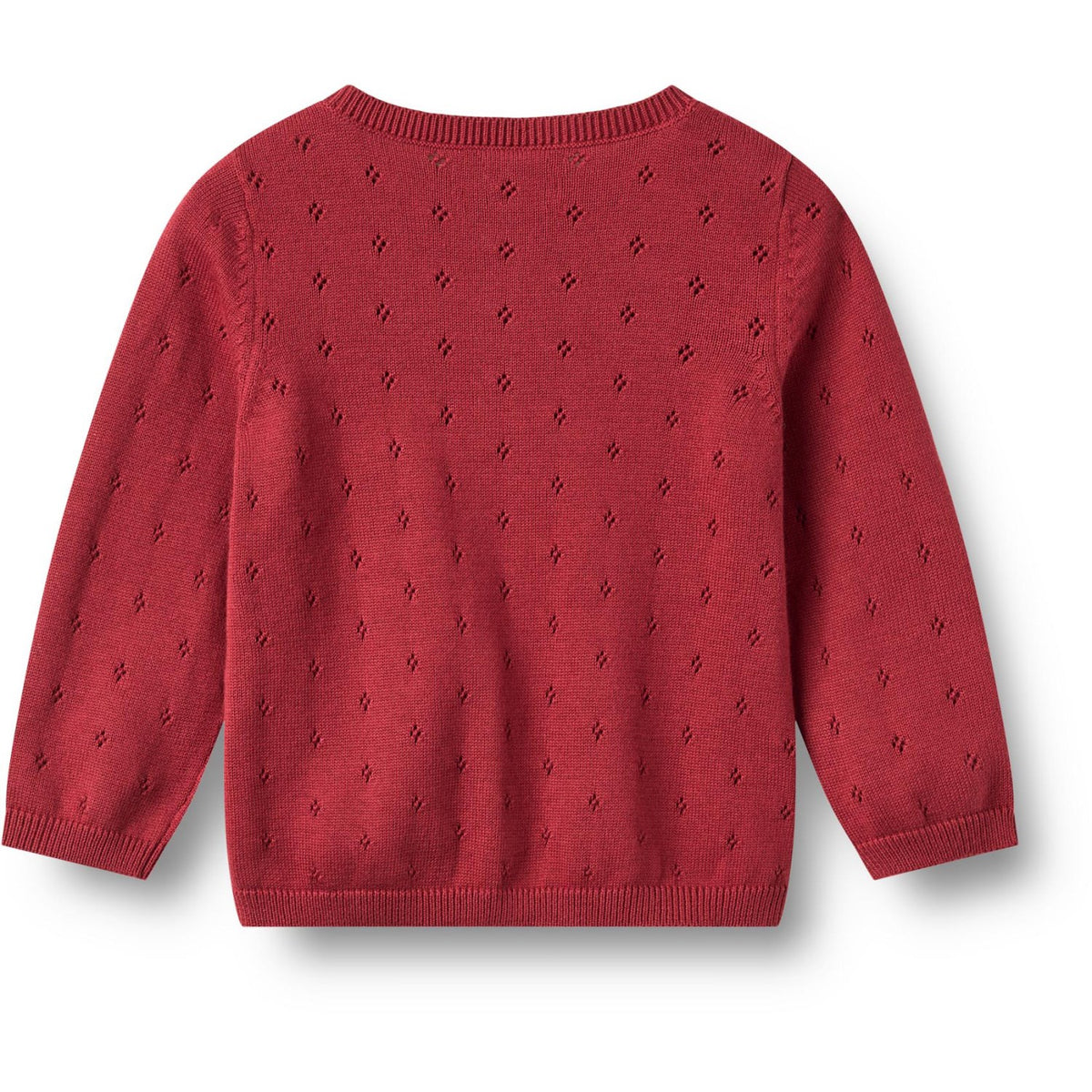Wheat Red Cherry Knit Cardigan Maia