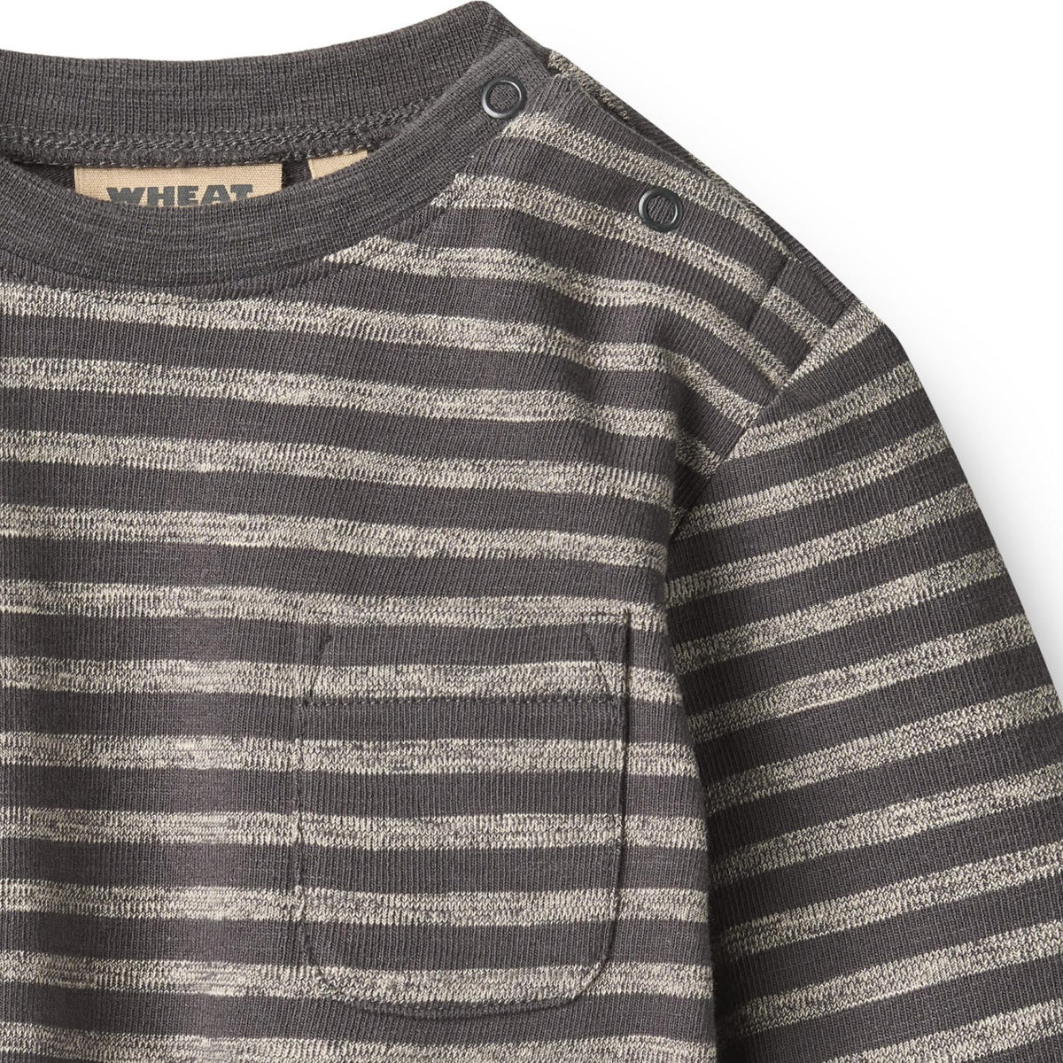 Wheat Dark Charcoal Stripe Blouse Ross