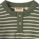 Wheat Dark Green Stripe Blouse Osvald