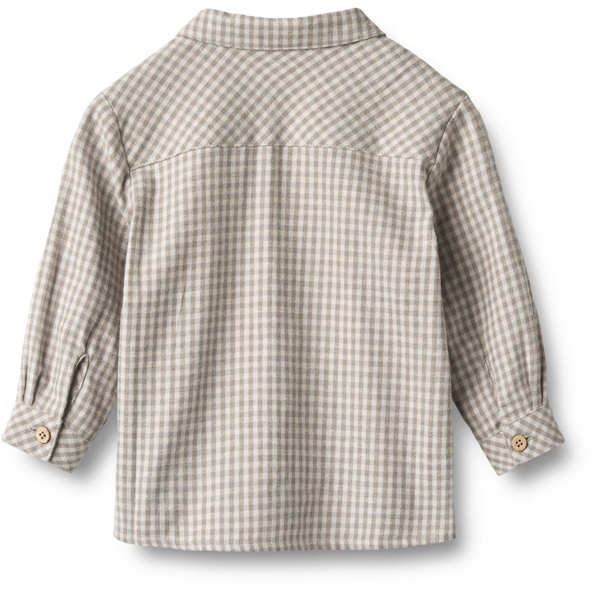 Wheat Greybrown Check Shirt L/S Oscar
