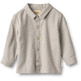Wheat Greybrown Check Shirt L/S Oscar