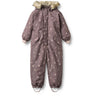 Wheat Plum Truffle Stars Snowsuit Moe Tech