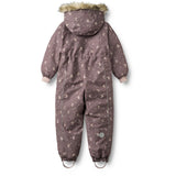 Wheat Plum Truffle Stars Snowsuit Moe Tech