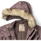 Wheat Plum Truffle Stars Snowsuit Moe Tech