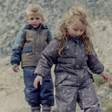 Wheat Plum Truffle Stars Snowsuit Moe Tech
