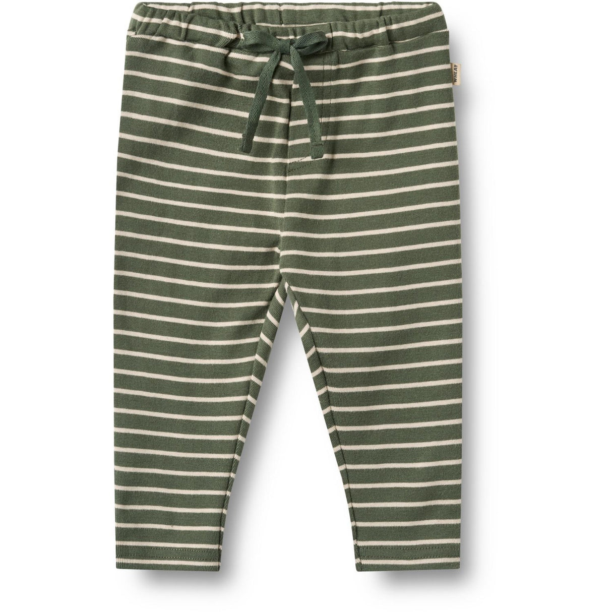 Wheat Dark Green Stripe Jersey Pants Manfred