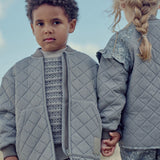 Wheat Brown Stripe Thermo Jacket Ellas