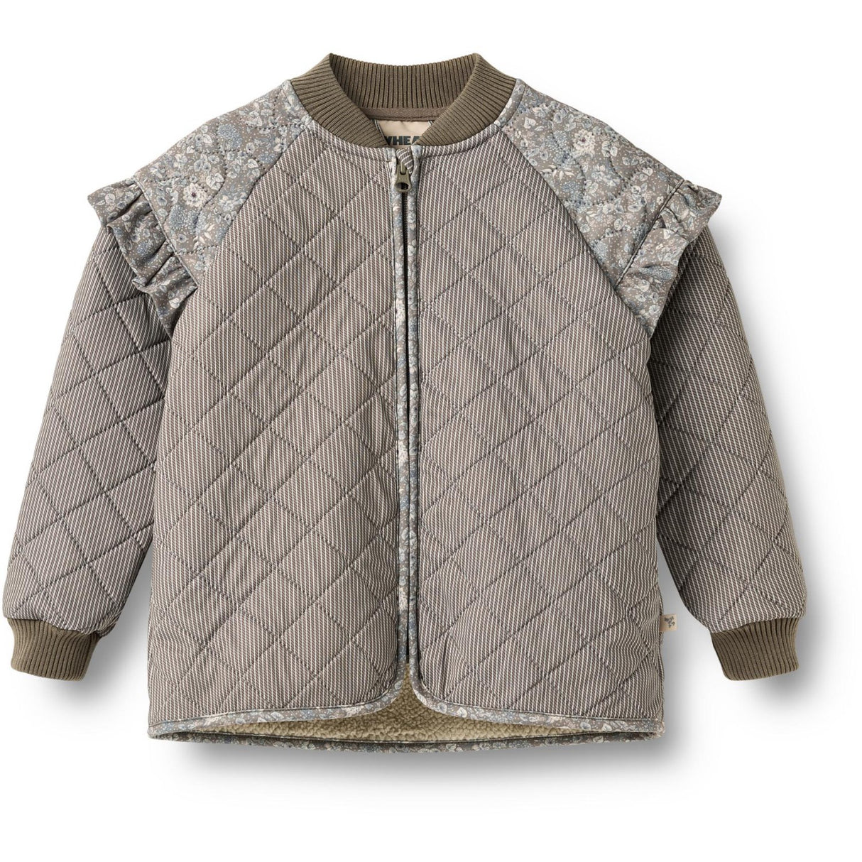 Wheat Brown Stripe Thermo Jacket Ellas